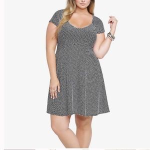 Torrid Black and White Polka Dot Dress